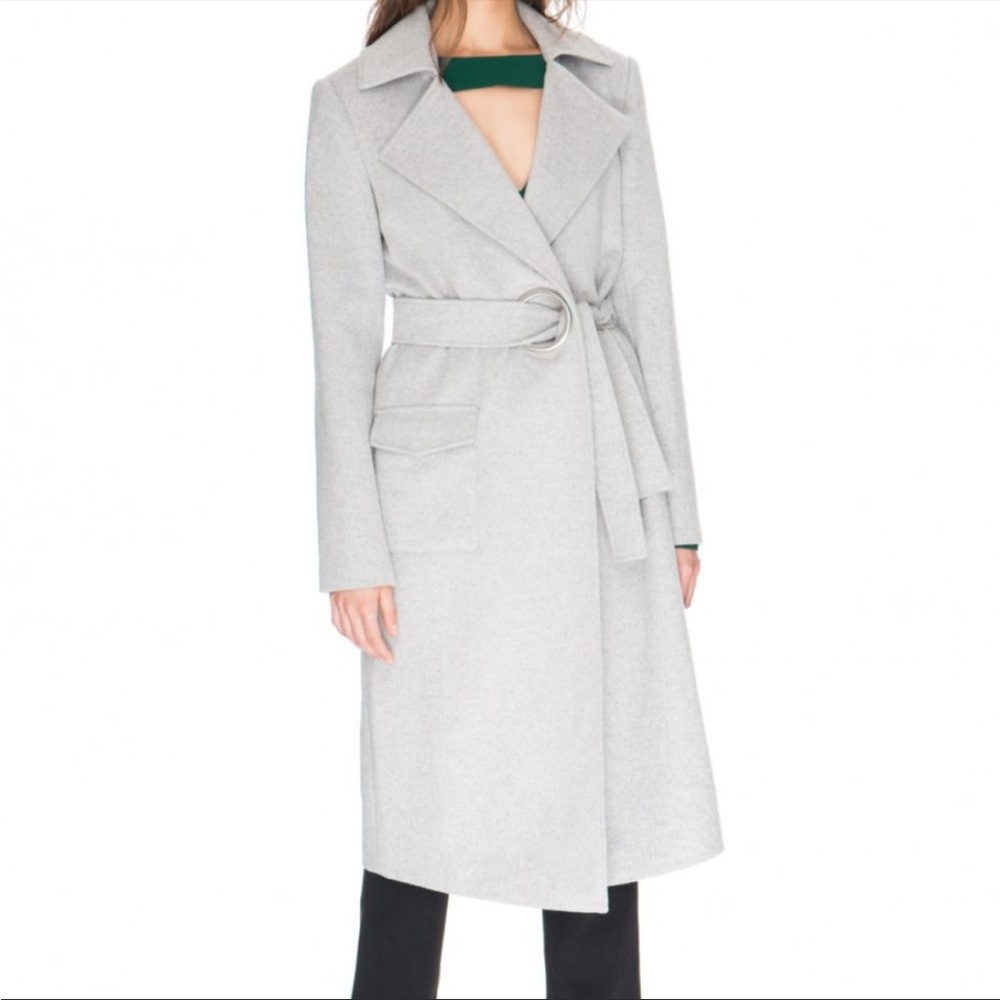 C/MEO Collective Gray Trench Coat